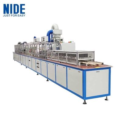Linea automatica di rivestimento in polvere elettrostatica per l'isolamento del nucleo dello statore del motore senza spazzole