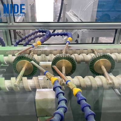 Linea automatica di rivestimento in polvere elettrostatica per l'isolamento del nucleo dello statore del motore senza spazzole