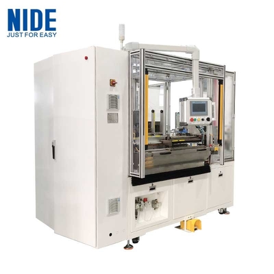 Macchina di avvolgimento automatico di bobine di statore lineare a tre pin