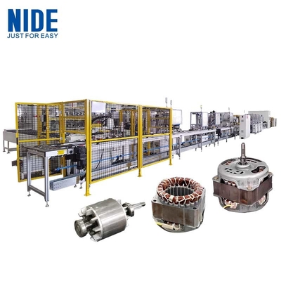 Linea di assemblaggio di statori e rotori a motore a induzione automatico